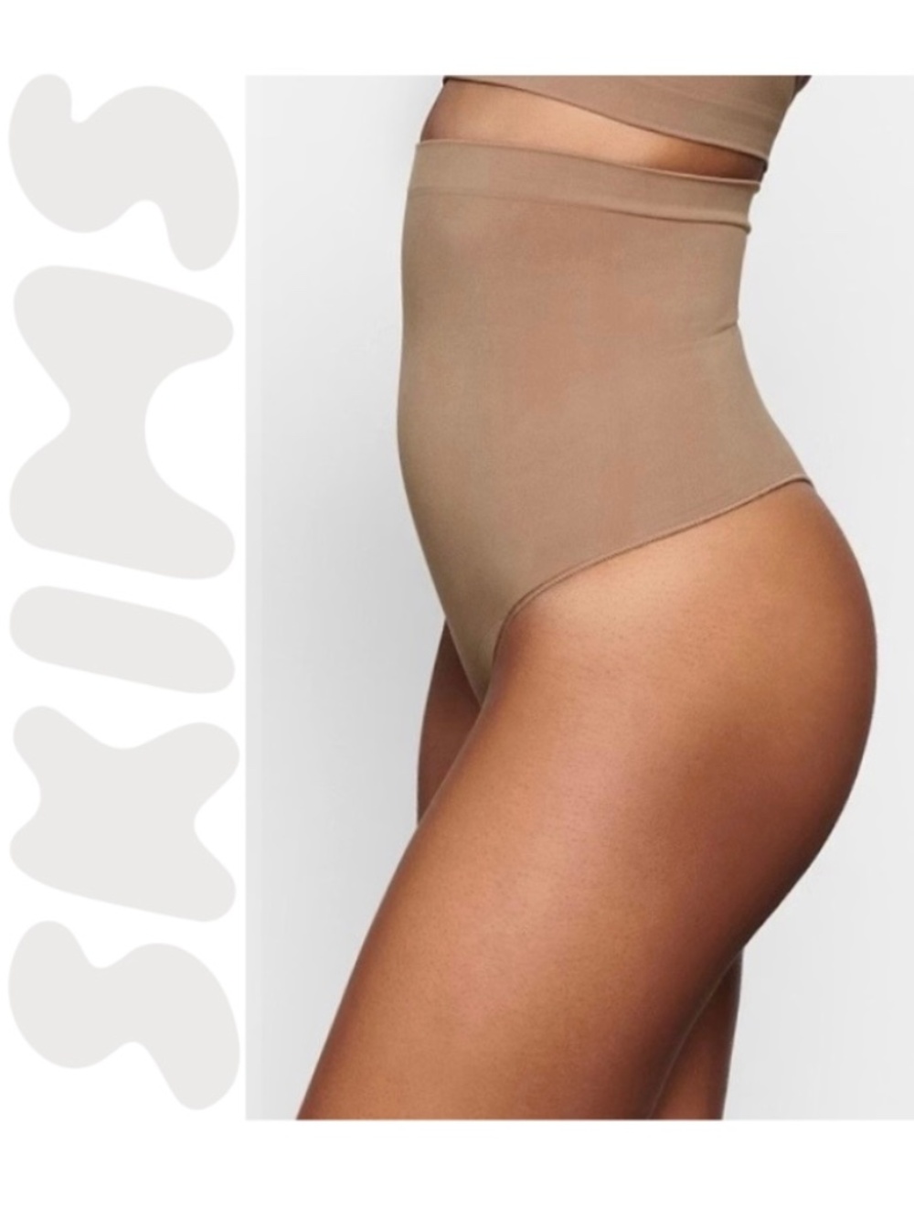 SKIMS Seamless Sculpt High Waisted Thong Small Sienna Brown NWOT Shapewear